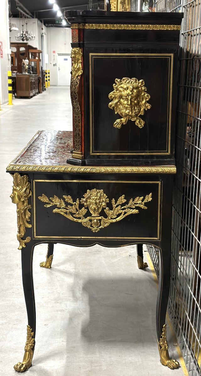 Bureau Du XVIIIeme En Marqueterie Boulle-photo-1