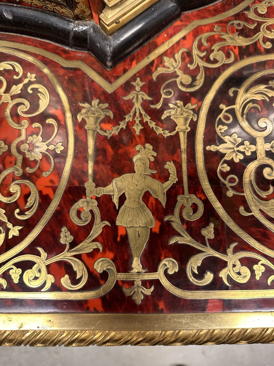 Bureau Du XVIIIeme En Marqueterie Boulle-photo-6