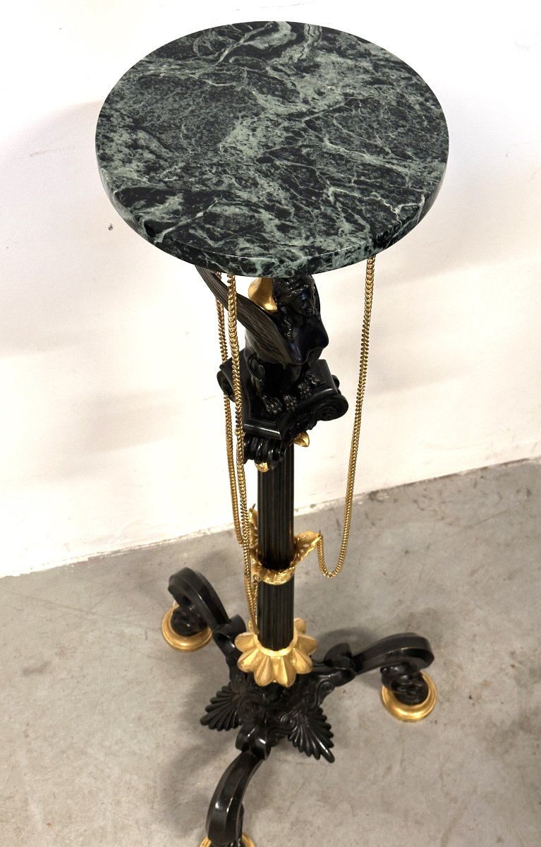 19th Century Neo-classical Style Bronze Pedestal -photo-4