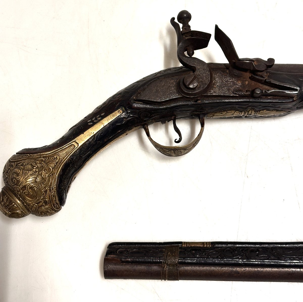 Pair Of Ottoman Flintlock Pistols Early 19th Century Circa 1820-photo-2