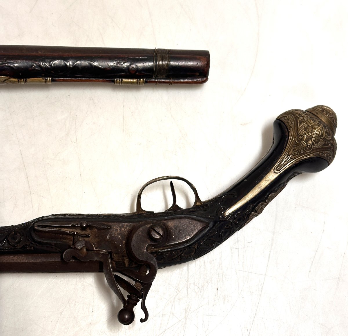 Pair Of Ottoman Flintlock Pistols Early 19th Century Circa 1820-photo-3
