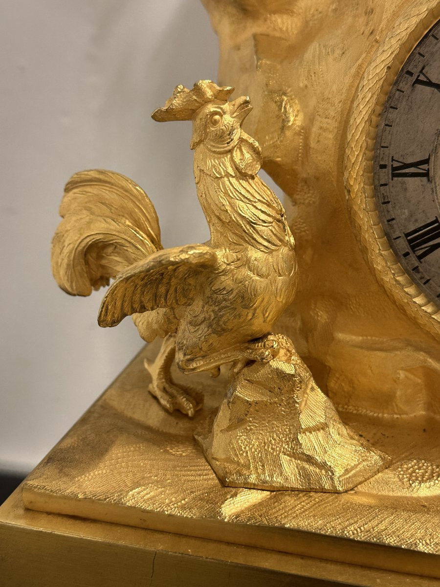 “hermès” Gilt And Patinated Bronze Clock Charles X Period 1830-1840-photo-2
