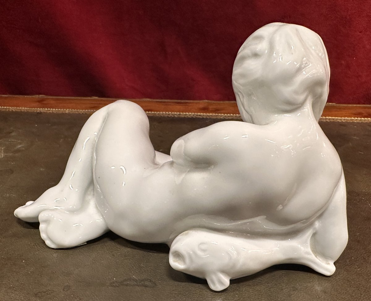 Bing & Grøndahl Figurine “mother And Child” (model 29) Denmark, Circa 1952–1958-photo-3