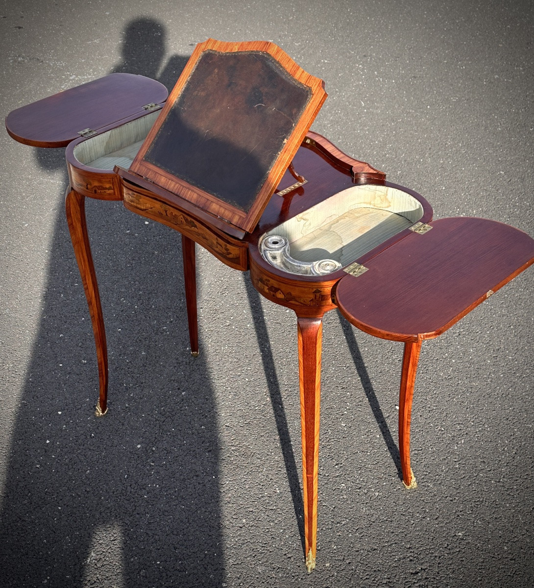 Table à écrire 18eme, Transition, Marqueterie, vers 1765–1780-photo-2