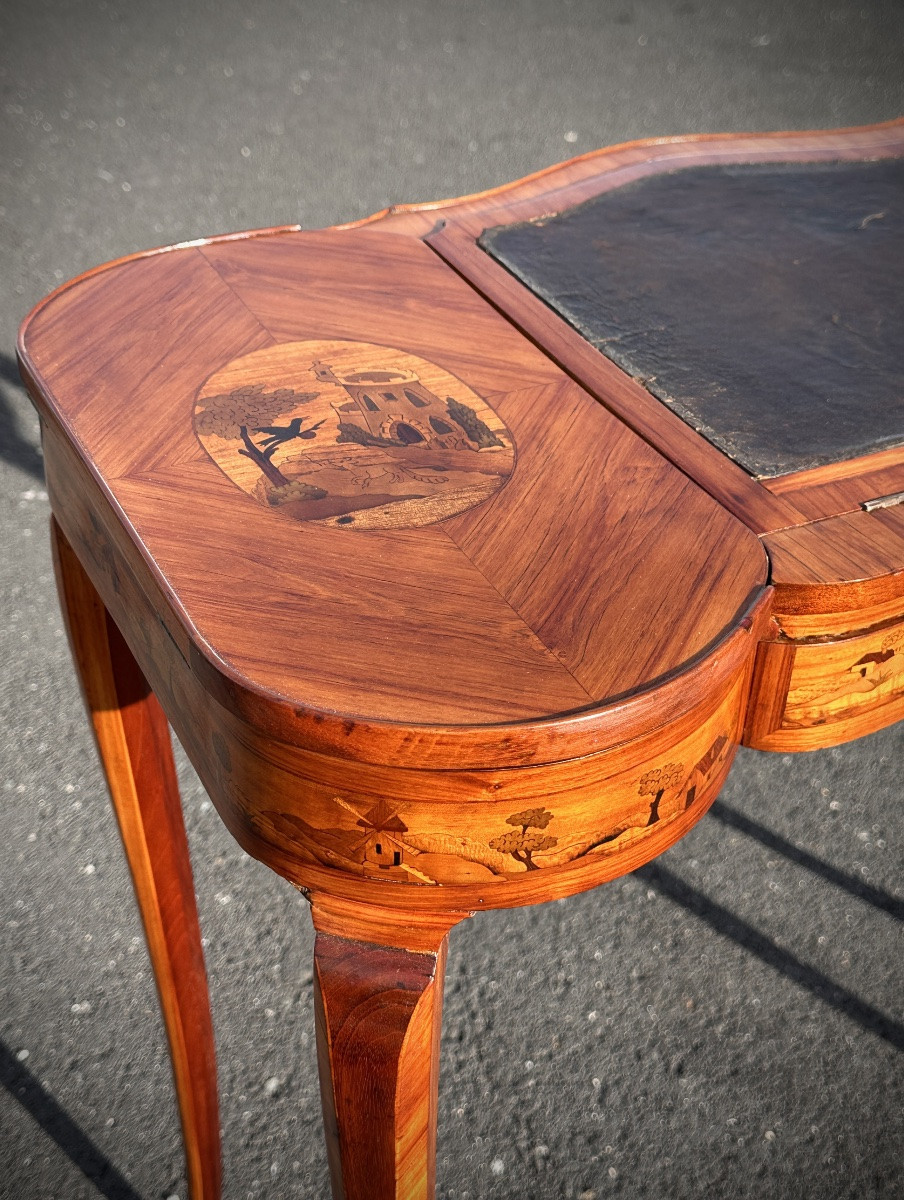 Table à écrire 18eme, Transition, Marqueterie, vers 1765–1780-photo-3