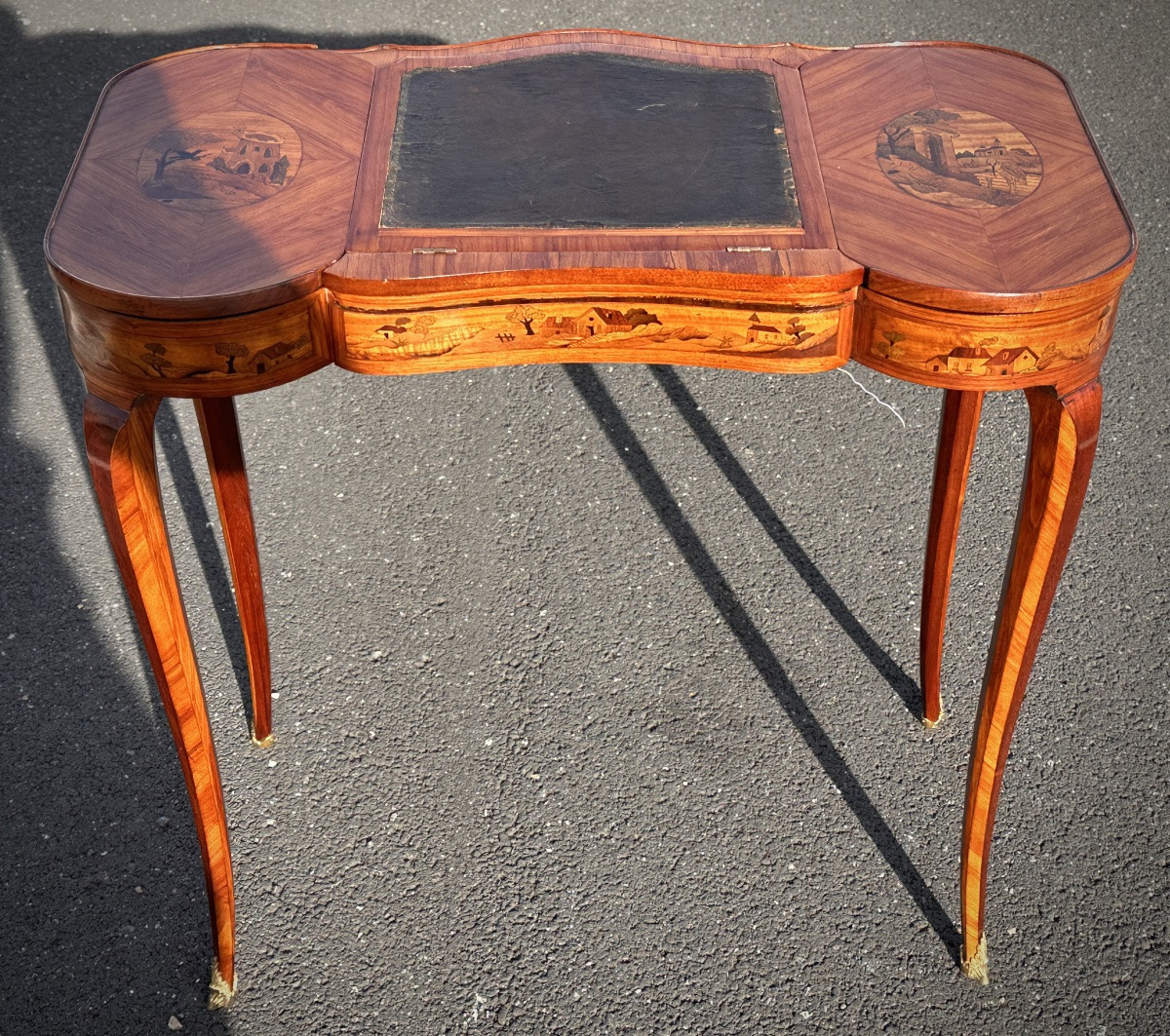 Table à écrire 18eme, Transition, Marqueterie, vers 1765–1780-photo-1