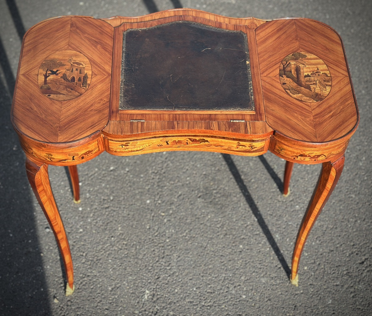 Table à écrire 18eme, Transition, Marqueterie, vers 1765–1780-photo-4