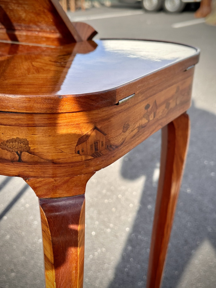 Table à écrire 18eme, Transition, Marqueterie, vers 1765–1780-photo-5