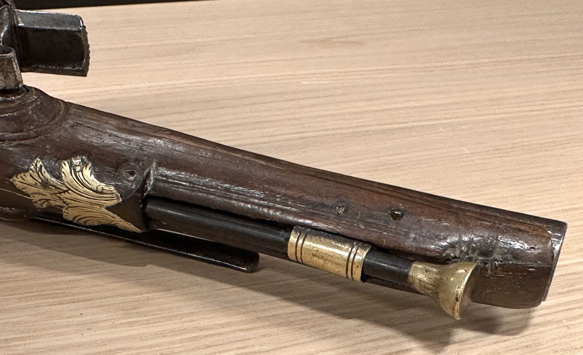 18th Century Spanish Flintlock Pistol Eibar School-photo-2