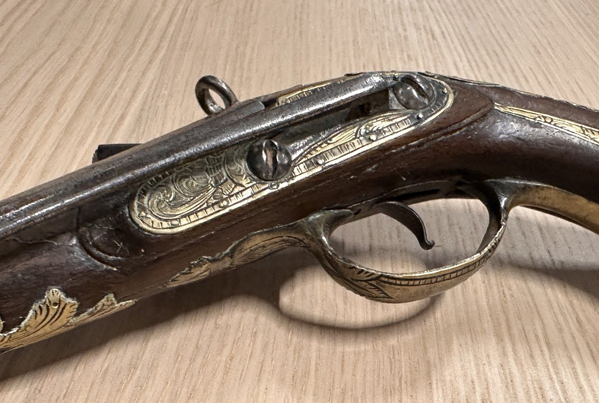 18th Century Spanish Flintlock Pistol Eibar School-photo-6