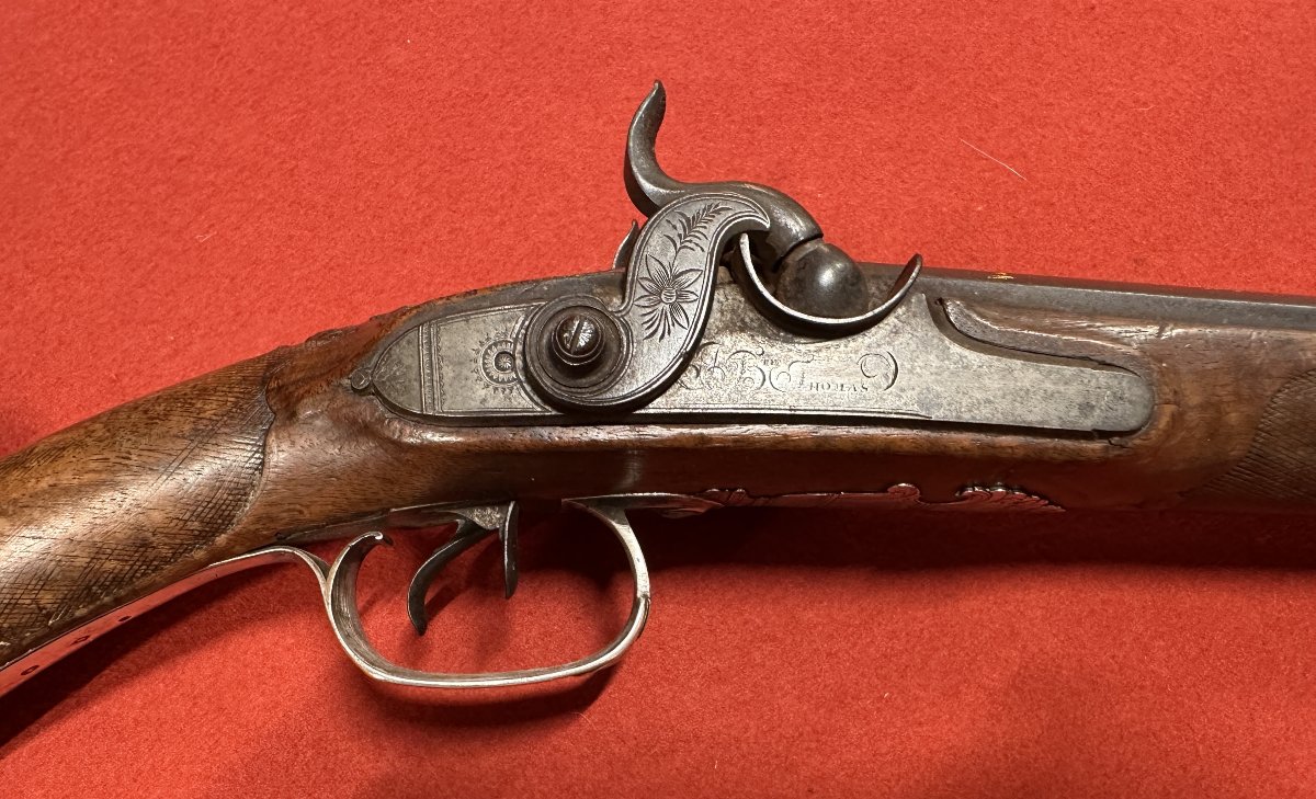 Luxury Flintlock Hunting Rifle – Jean-baptiste Thomas, Saint-étienne, 18th Century-photo-1