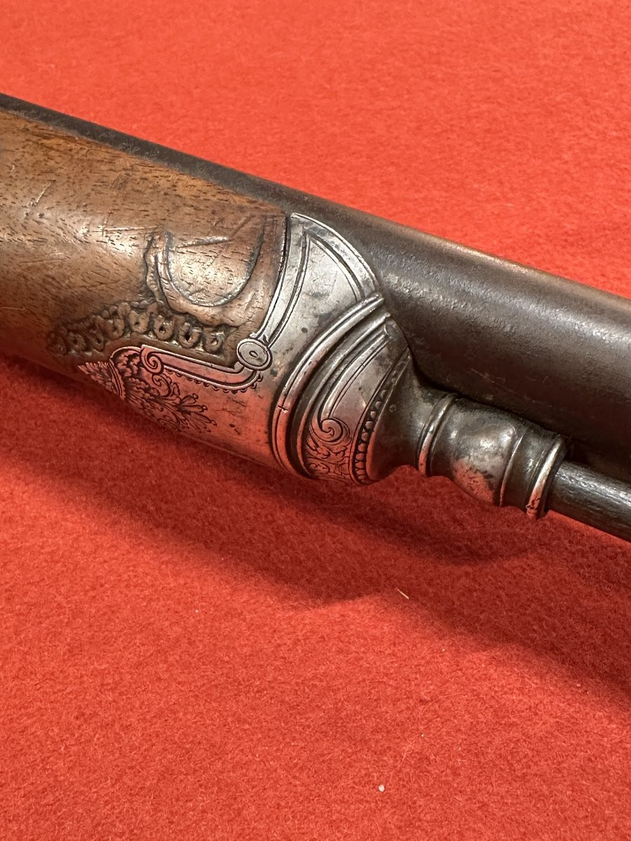 Luxury Flintlock Hunting Rifle – Jean-baptiste Thomas, Saint-étienne, 18th Century-photo-2