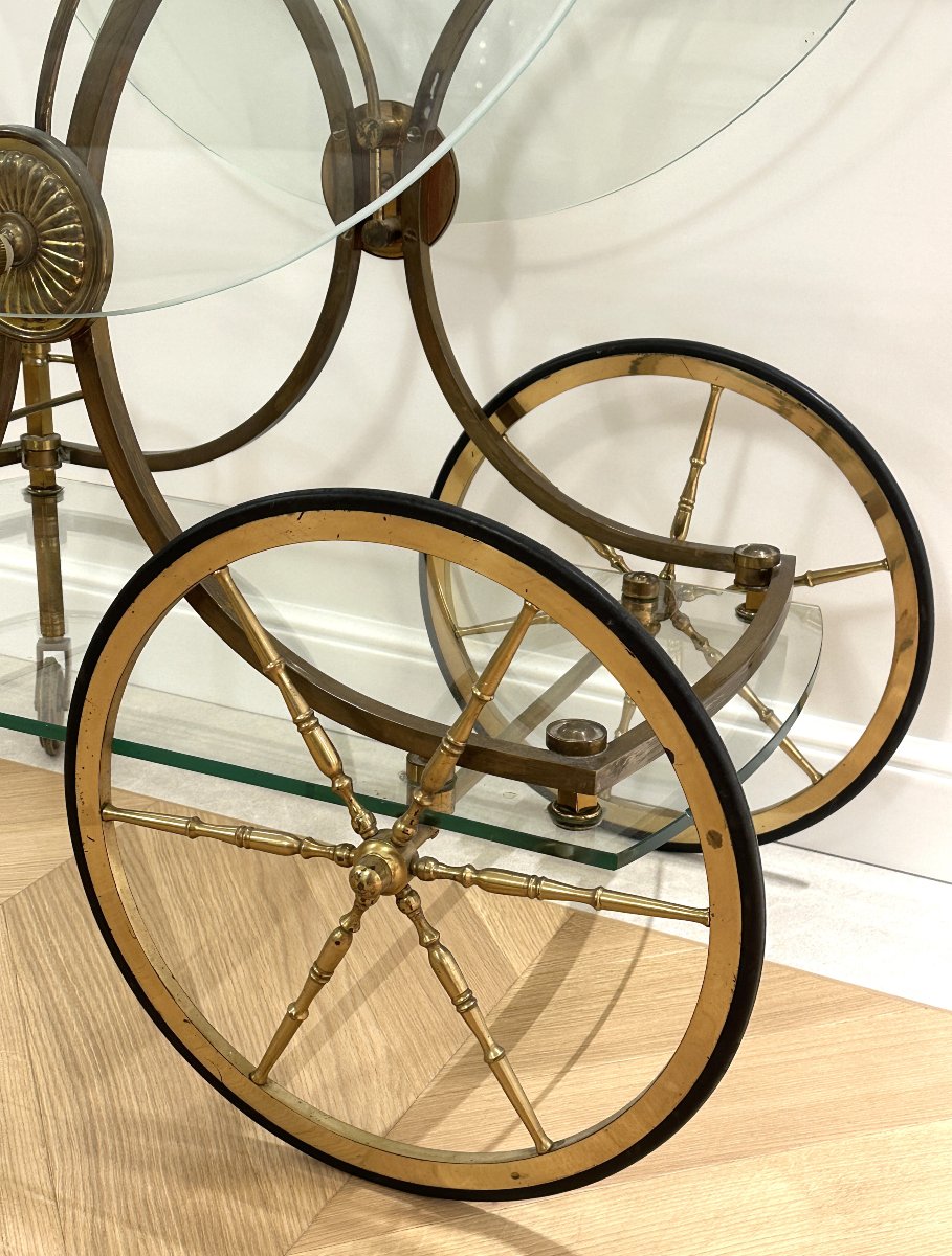 Table Roulante Art Déco, Maison Baguès, vers 1940-photo-2