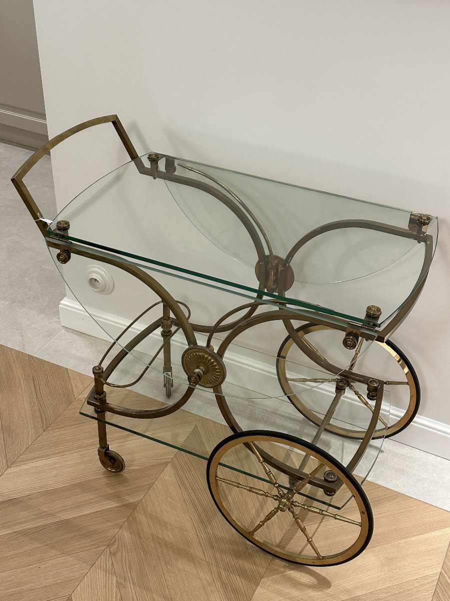 Table Roulante Art Déco, Maison Baguès, vers 1940-photo-1