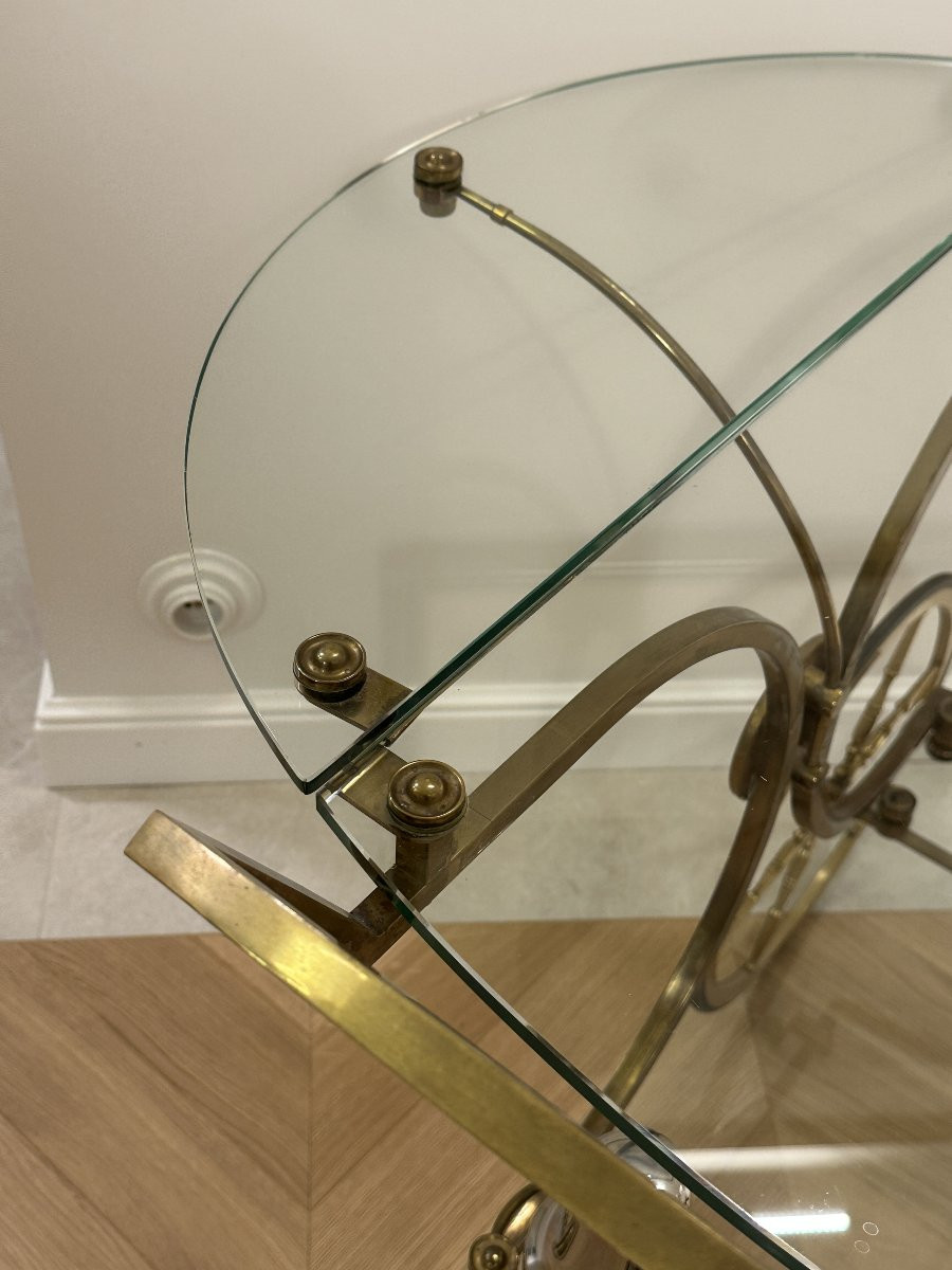 Table Roulante Art Déco, Maison Baguès, vers 1940-photo-3