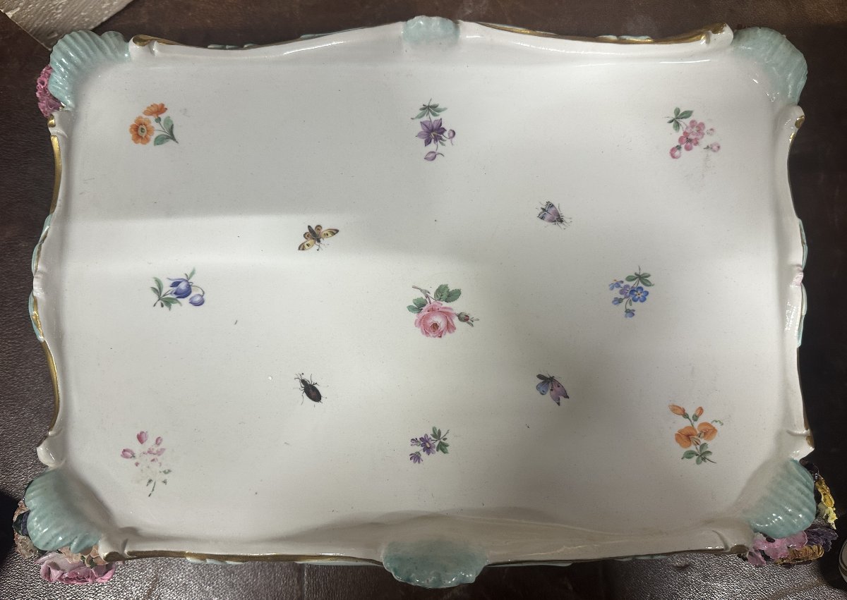 Grande Pendule de Cheminée Meissen avec Socle Modèle Figuratif 77 cm 19ème siècle-photo-3