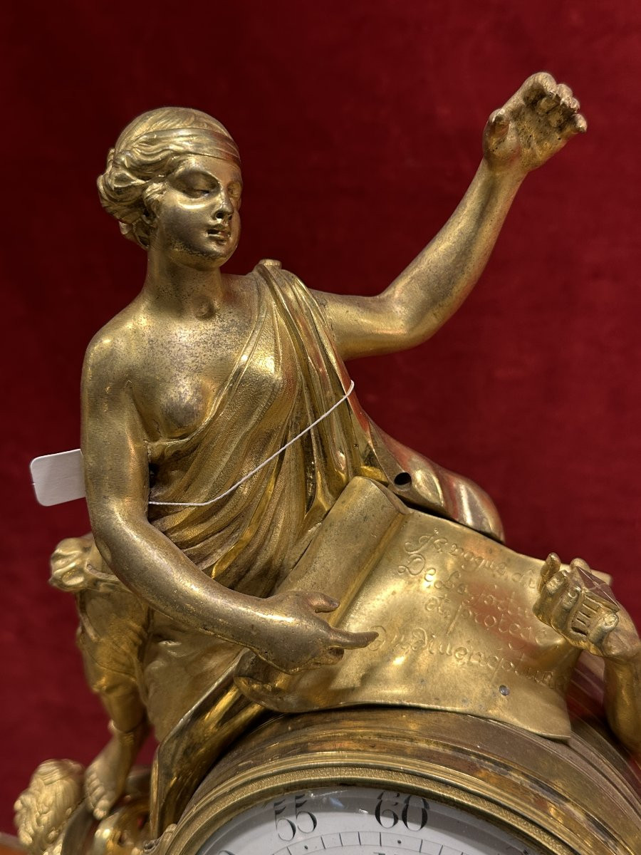 Clock "allegory Of Maritime Commerce" Signed Jn Bᵗᵉ Helye, Paris, Louis XVI Period-photo-1