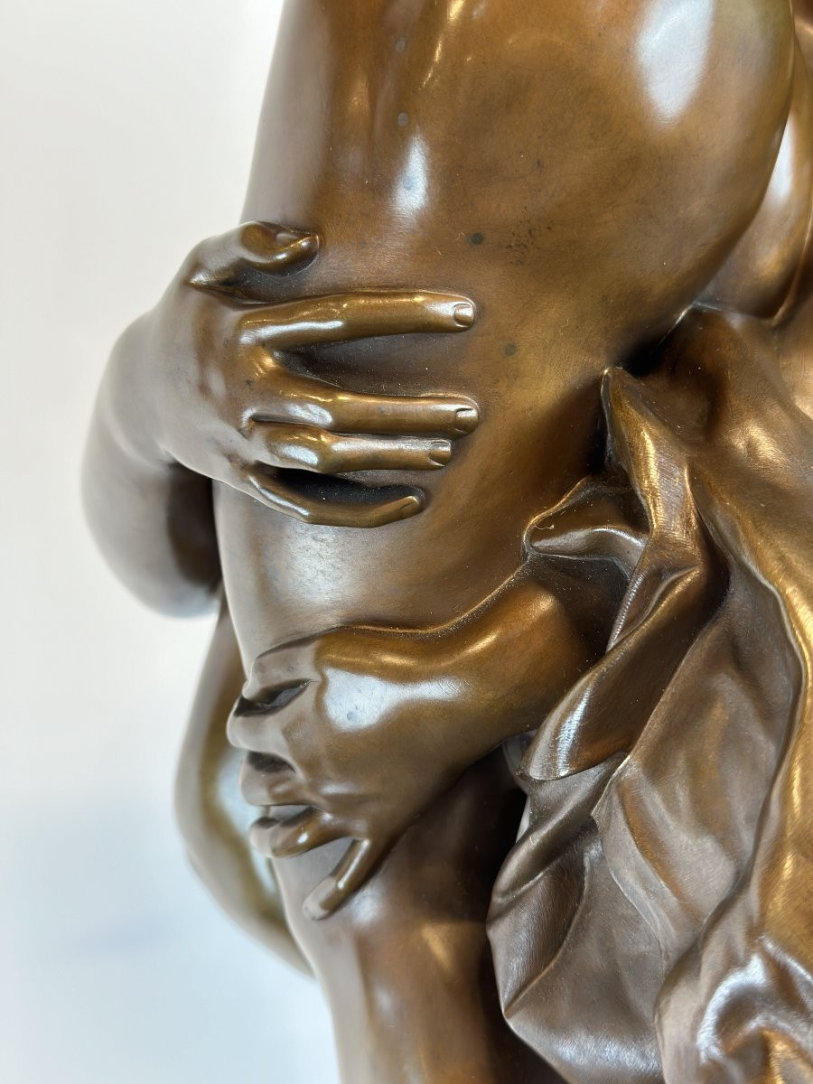 Figure En Bronze Gloria Victis A. Mercie 108 Cm F. Barbedienne-photo-7