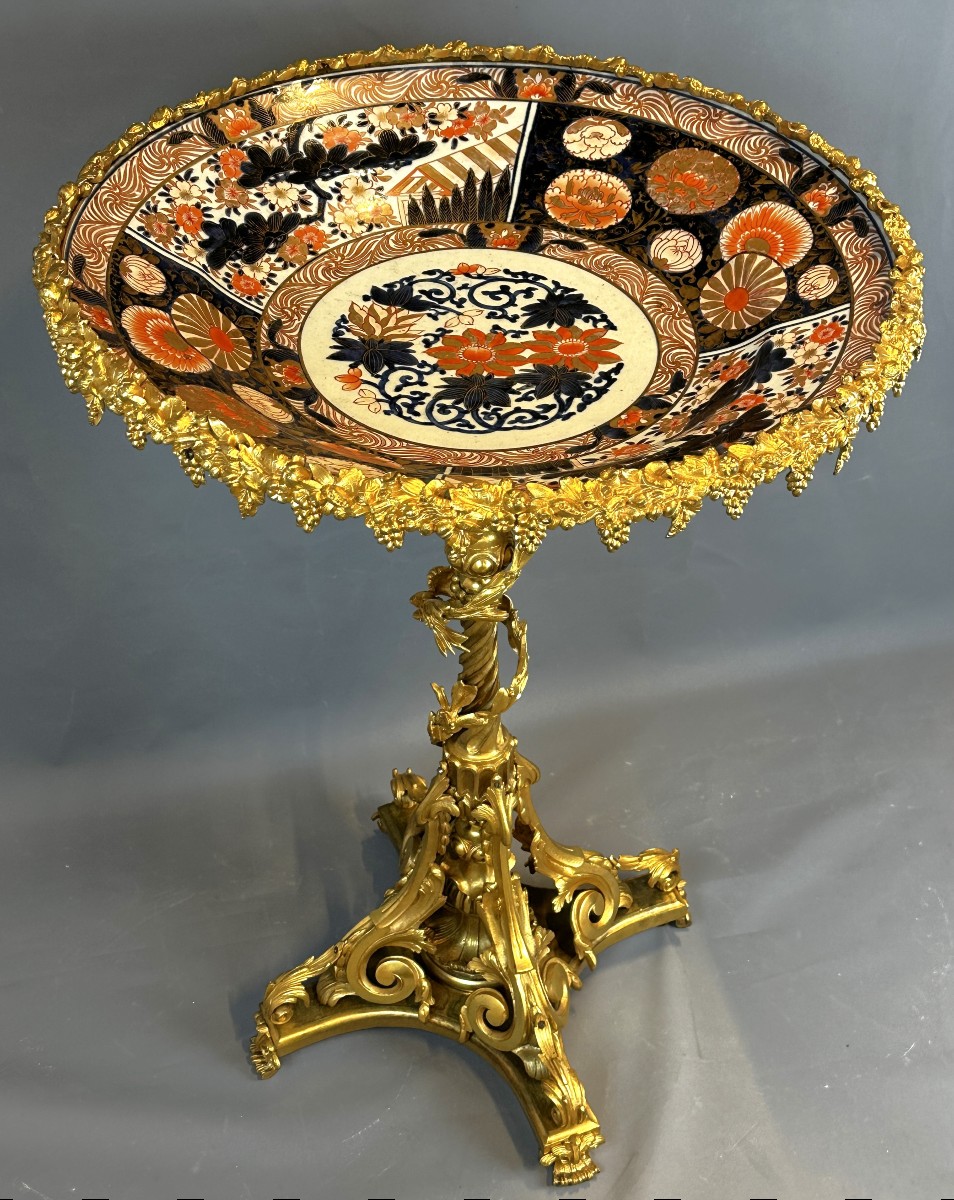 Gilt Bronze And Imari Porcelain Guéridon, 19th Century
