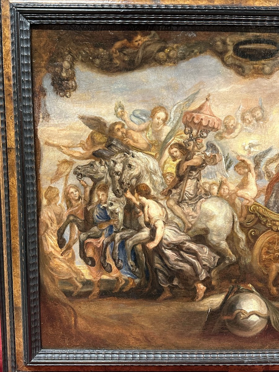 Triumph Of The Church Over Fury, Discord, And Hatred – After Rubens, 17th Century-photo-3