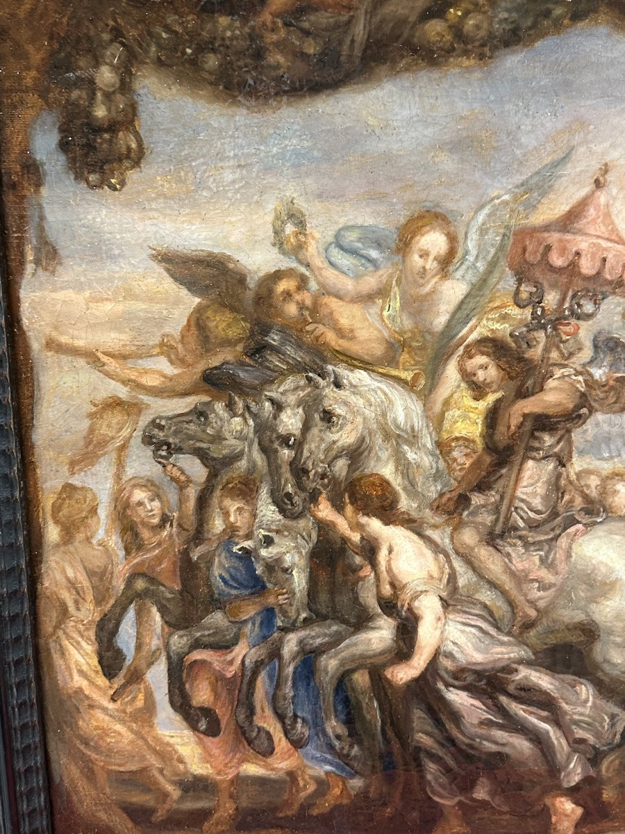 Triumph Of The Church Over Fury, Discord, And Hatred – After Rubens, 17th Century-photo-1