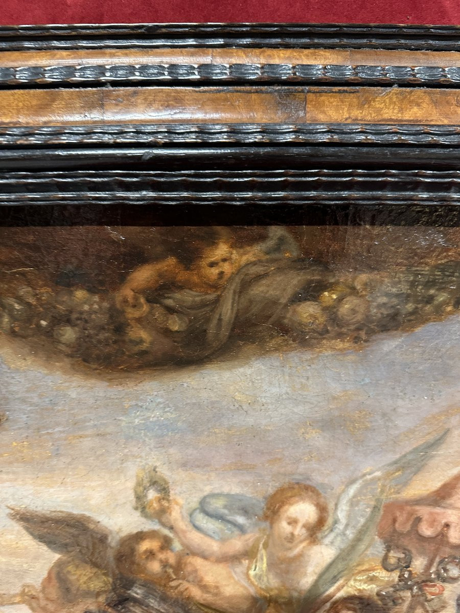 Triumph Of The Church Over Fury, Discord, And Hatred – After Rubens, 17th Century-photo-3