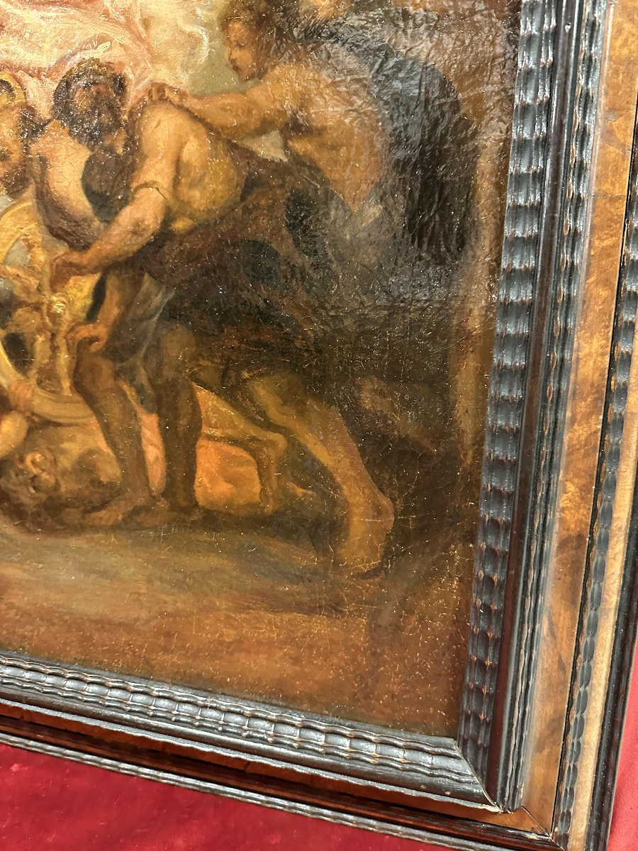 Triumph Of The Church Over Fury, Discord, And Hatred – After Rubens, 17th Century-photo-4