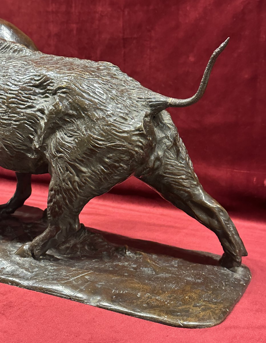 Isidore Jules Bonheur (1827-1901) Groupe de Bronze de Chasse-photo-2