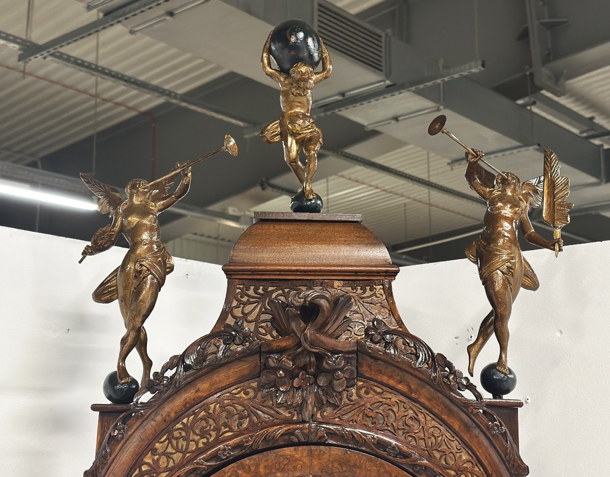 Large Amsterdam Longcase Clock Circa 1730 H. Rasteur-photo-2