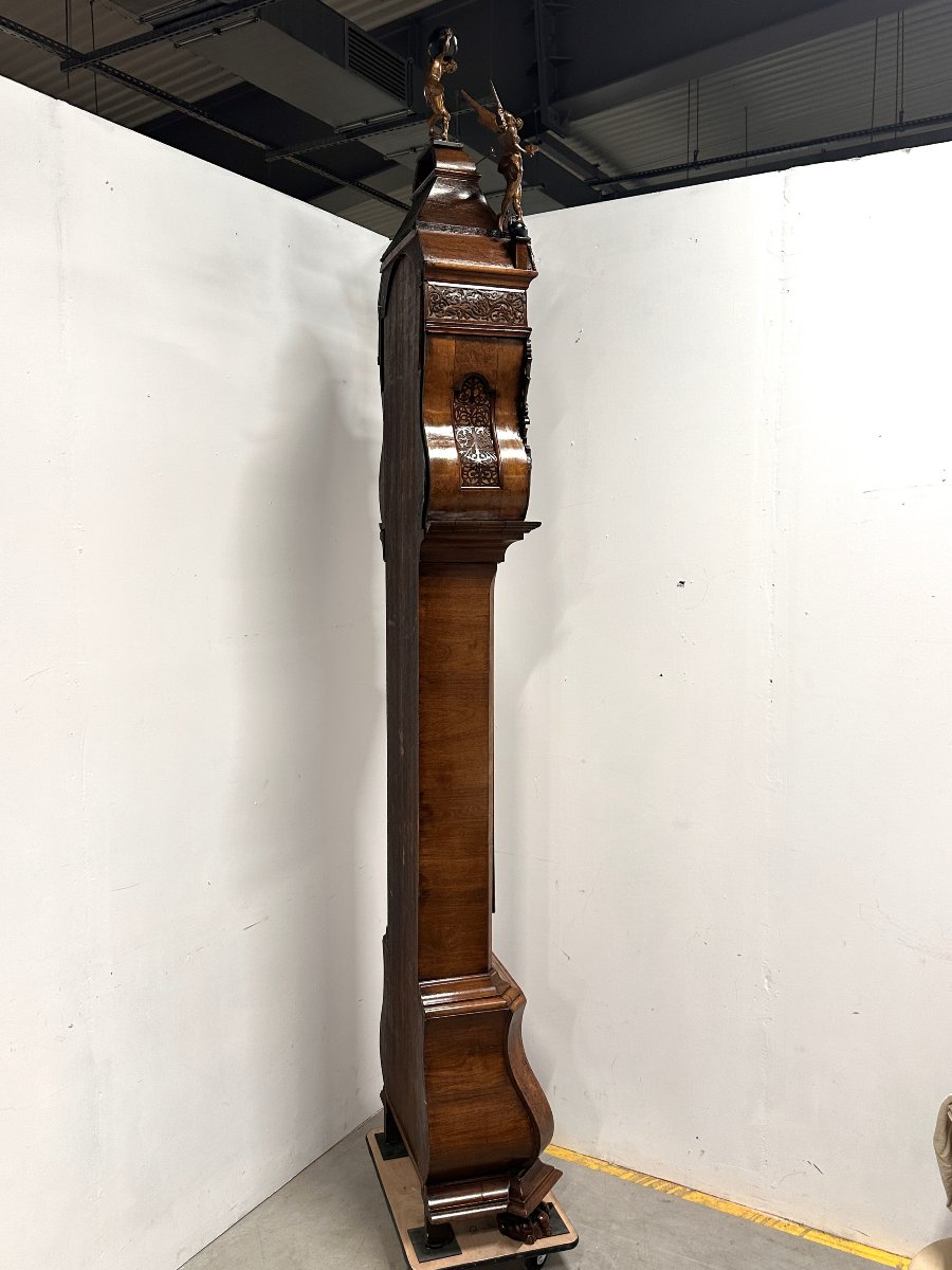 Large Amsterdam Longcase Clock Circa 1730 H. Rasteur-photo-7