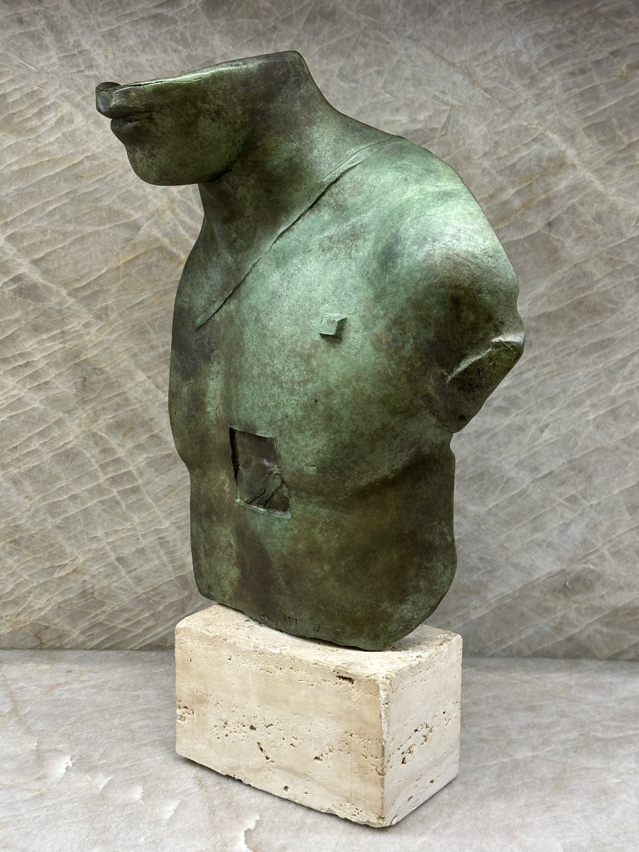 Igor Mitoraj “asclepios” Patinated Bronze Sculpture With Certificate, 1988-photo-6
