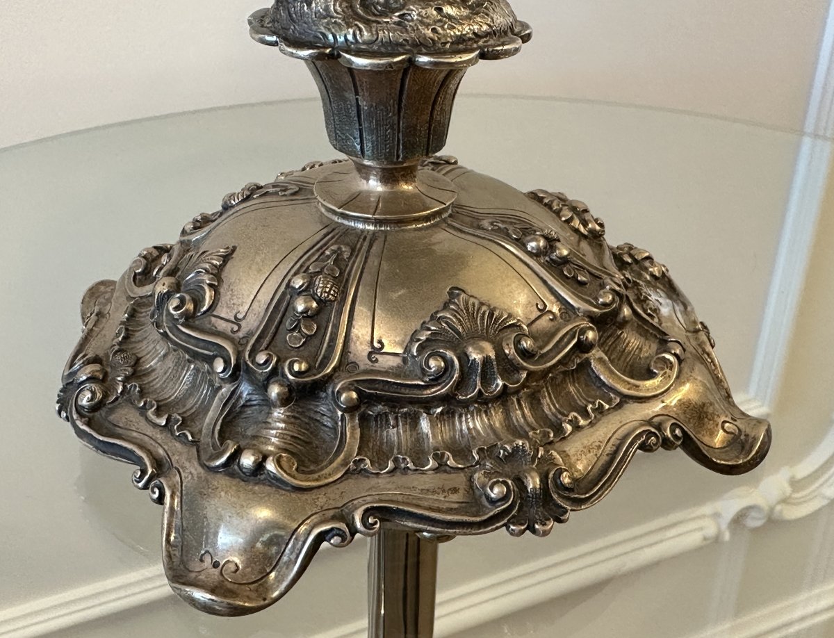 Silver Centerpiece, Louis XVI Style, Late 19th Century, 2.5kg-photo-1