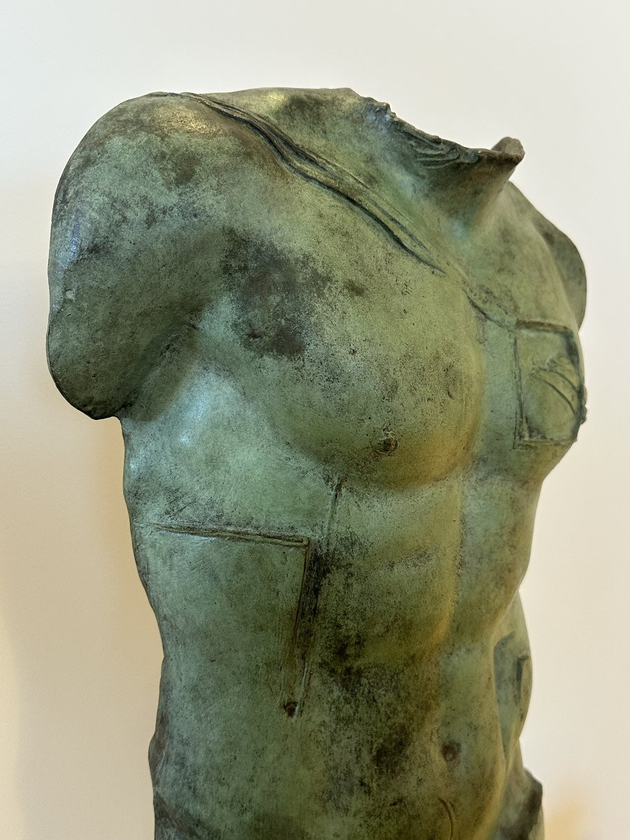 Igor Mitoraj (1944–2014) “Persée” avec Certificat, Buste en Bronze Mythologique-photo-2