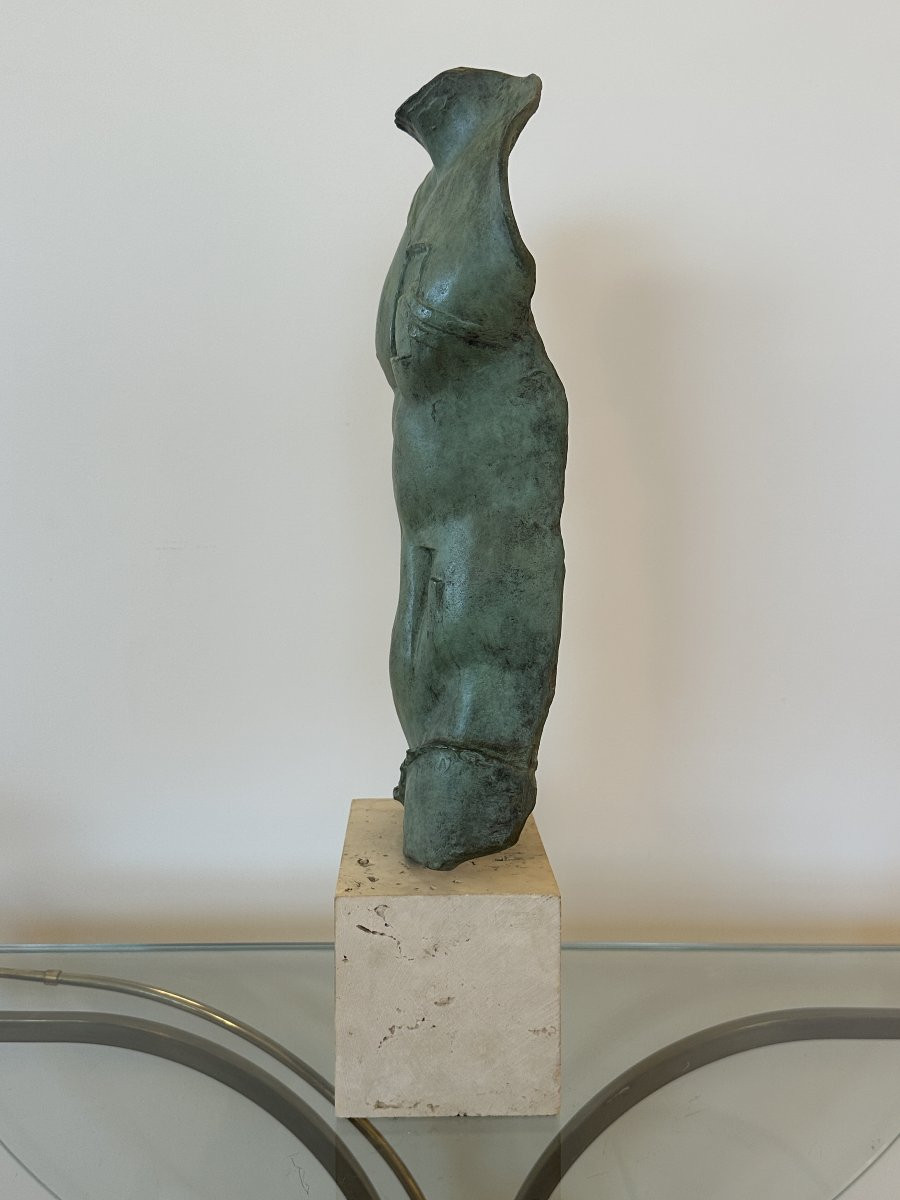 Igor Mitoraj (1944–2014) “Persée” avec Certificat, Buste en Bronze Mythologique-photo-6