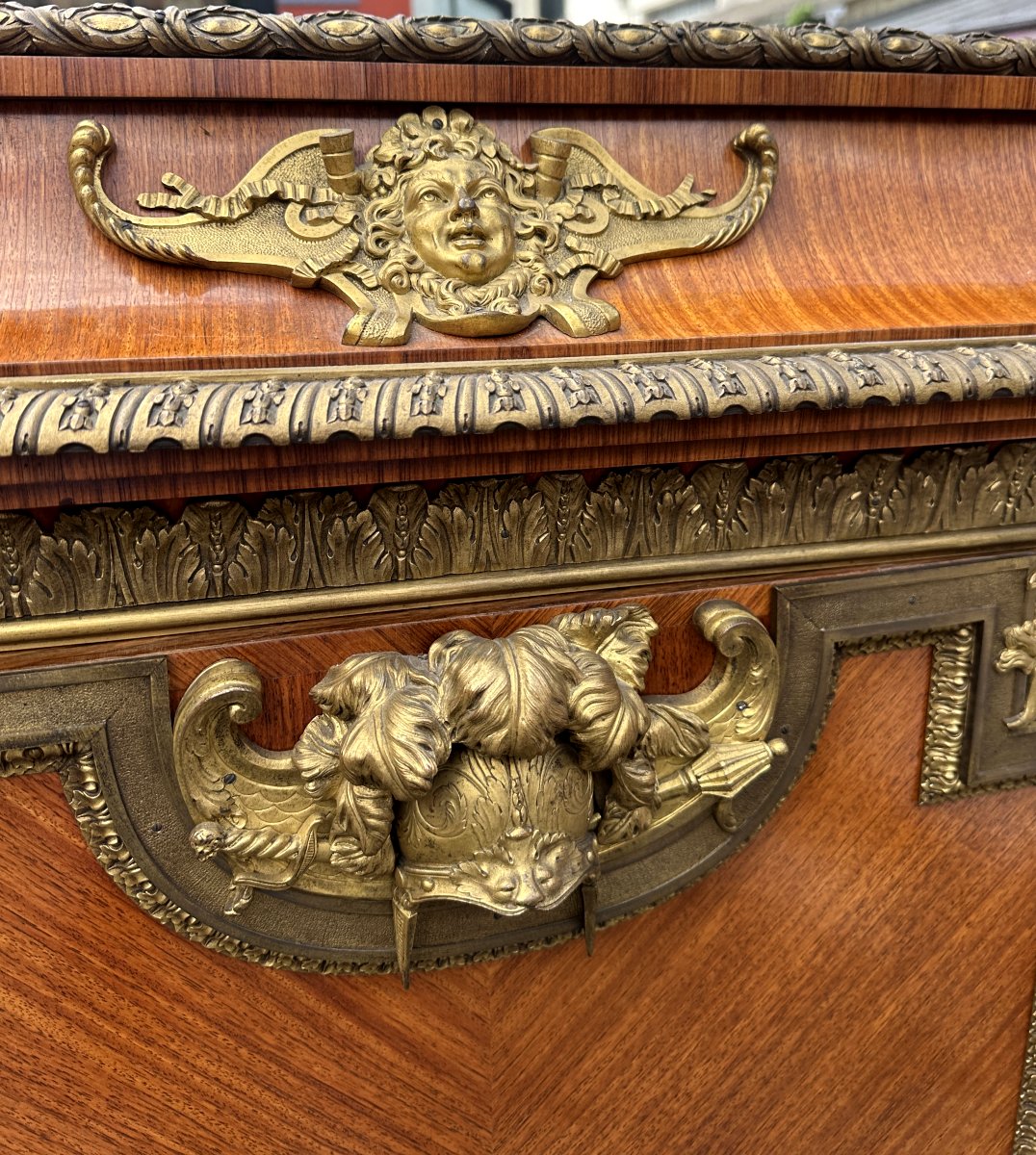 Palatial Louis XIV Style Cabinet Attributed To François Linke-photo-1