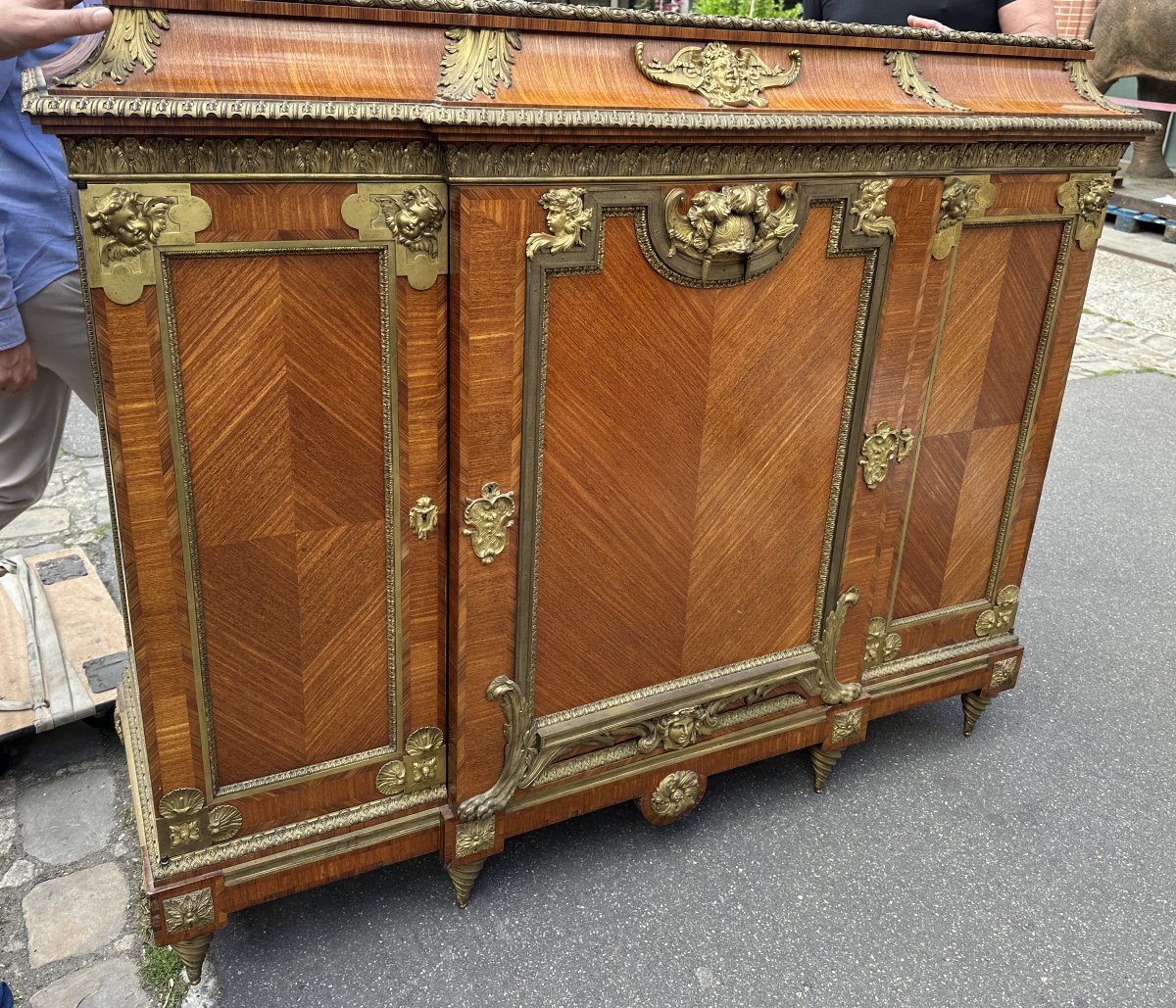 Palatial Louis XIV Style Cabinet Attributed To François Linke-photo-2