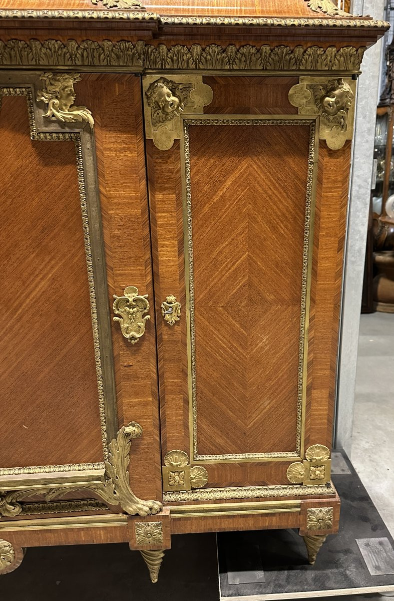 Palatial Louis XIV Style Cabinet Attributed To François Linke-photo-4