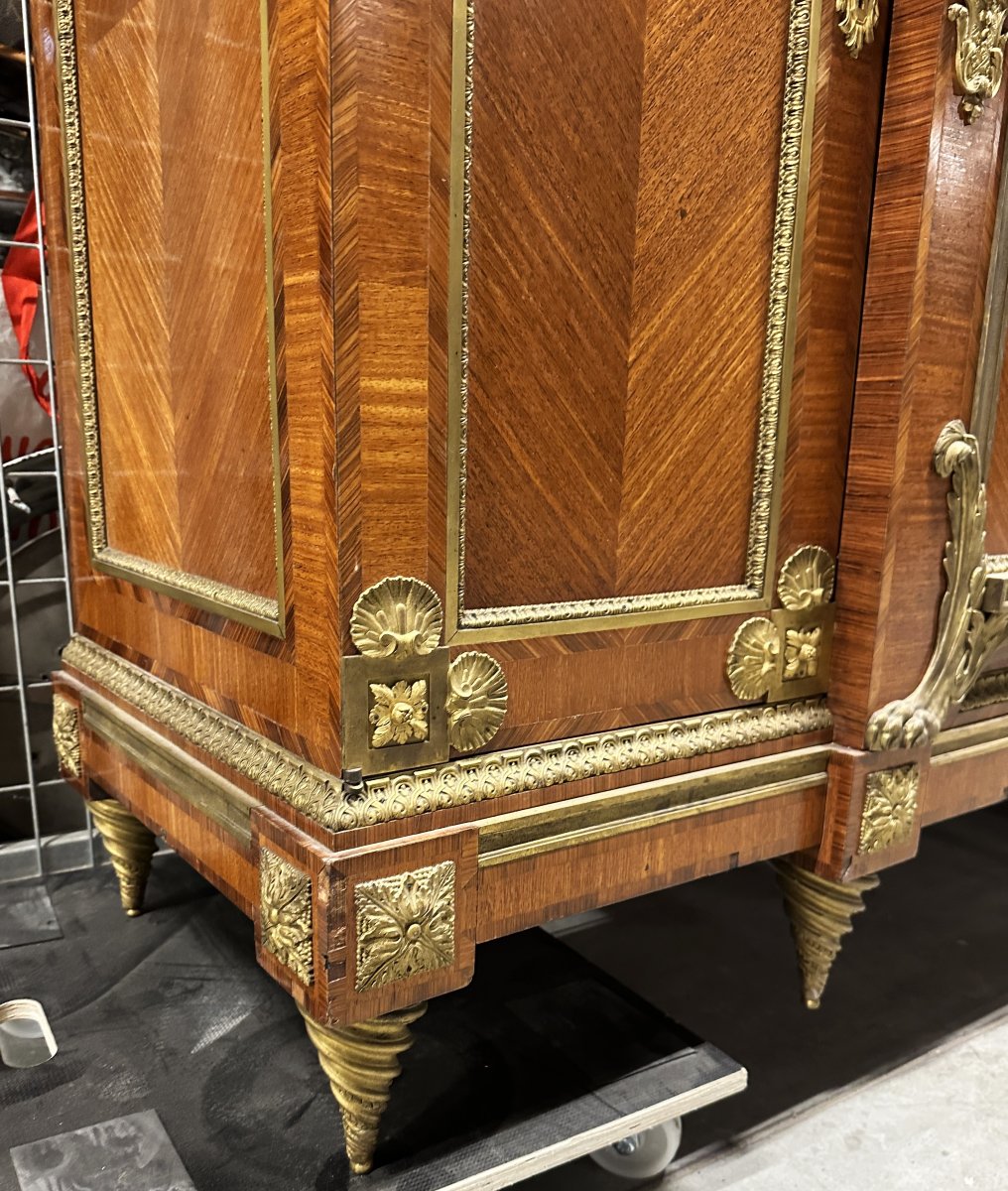 Palatial Louis XIV Style Cabinet Attributed To François Linke-photo-7