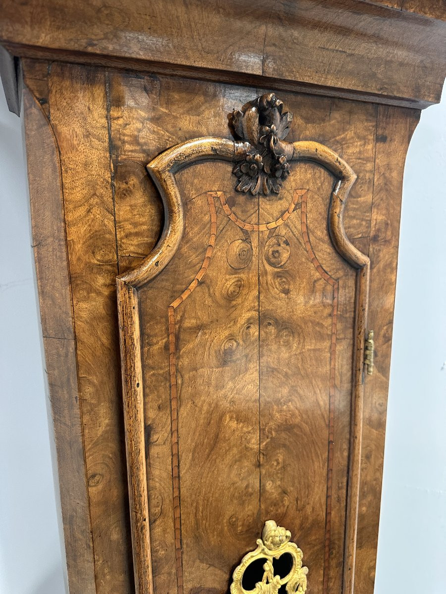 Grande Horloge de Parquet Amsterdam vers 1730, signee H. Rasteur-photo-3