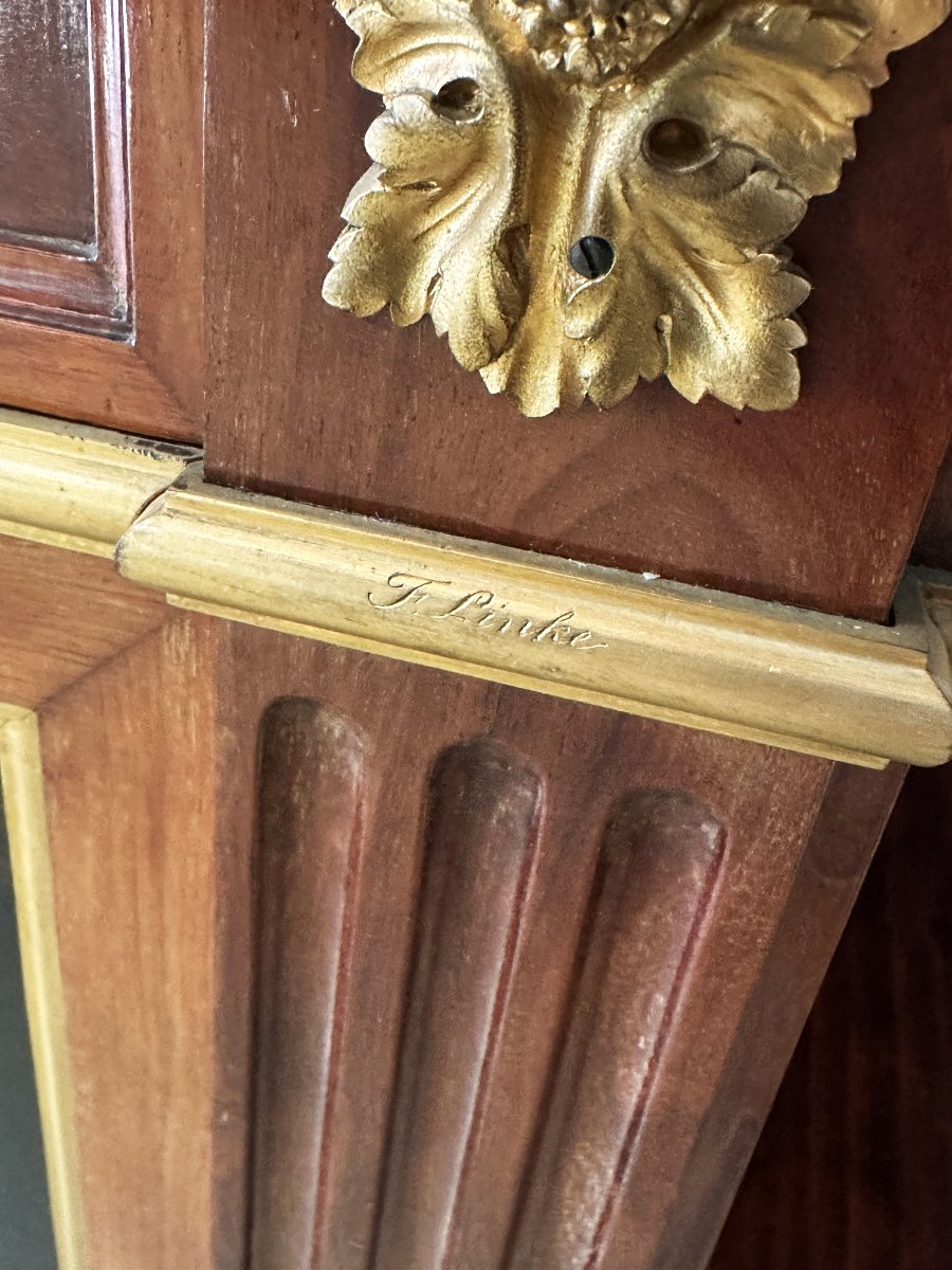 François Linke Large Buffet Signed Louis XVI Style Late 19th Century-photo-2