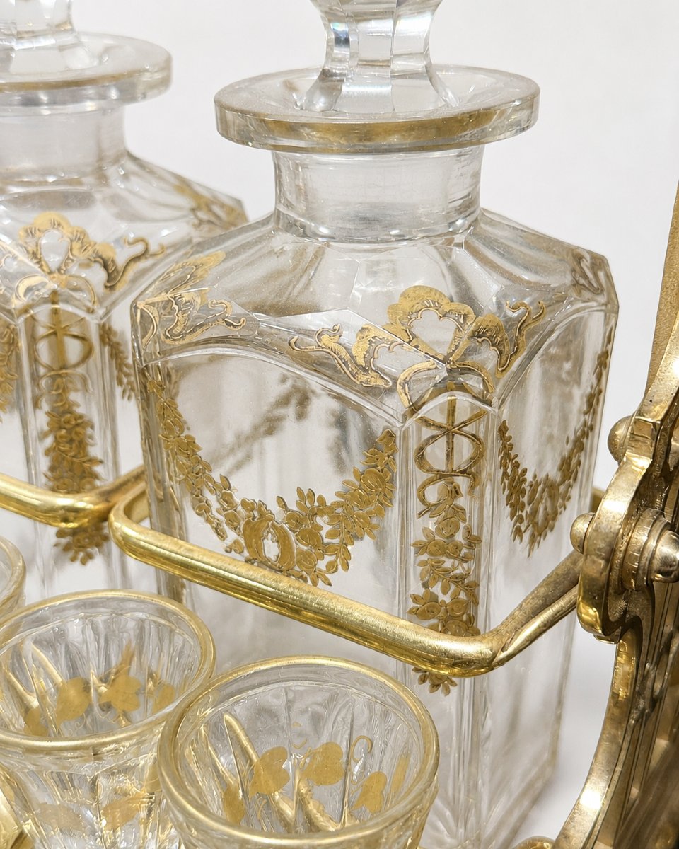 Gilded Bronze And Gilded Crystal Napoleon III Tantalus-photo-4