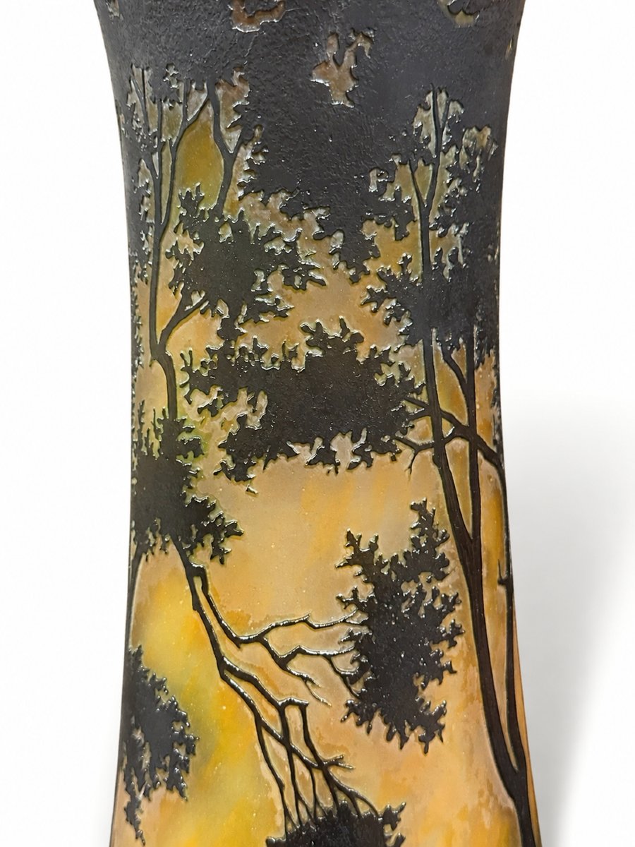 Large Daum Nancy Art Nouveau Vase 53 Cm-photo-1