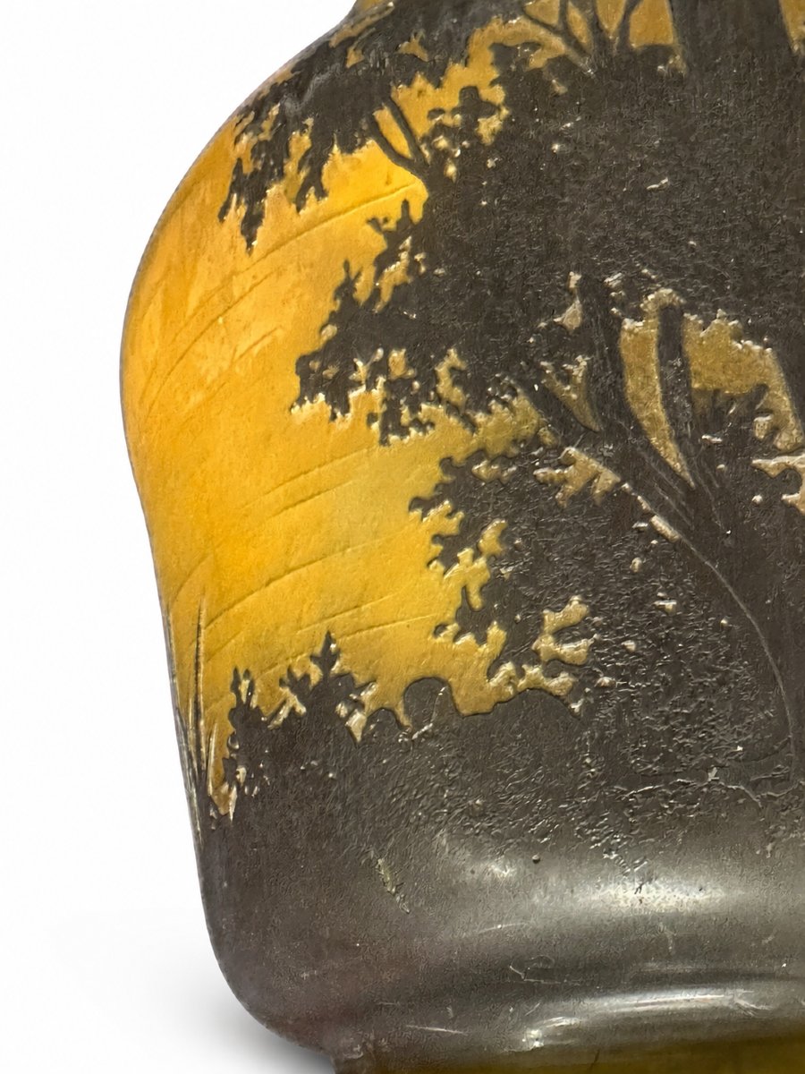 Large Daum Nancy Art Nouveau Vase 53 Cm-photo-6