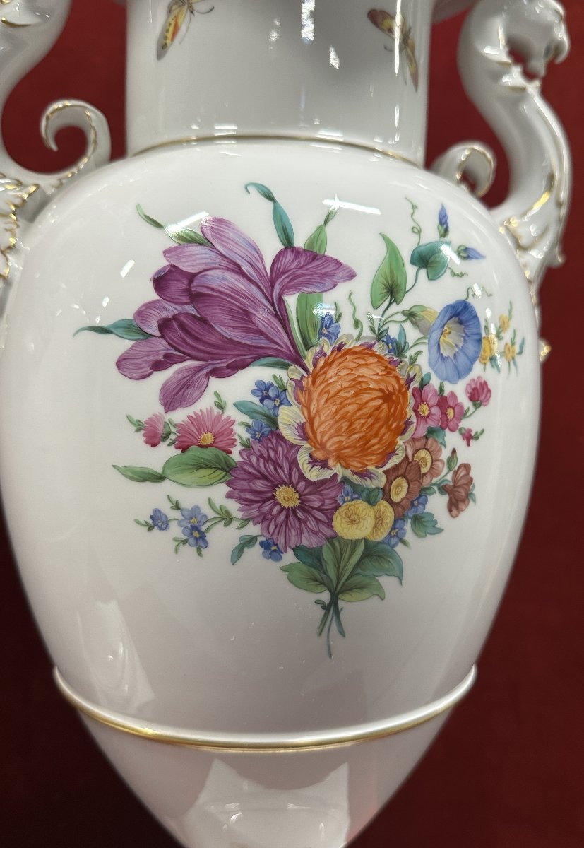 Paire de Grands Vases en Porcelaine KPM Berlin, vers 1900-photo-4