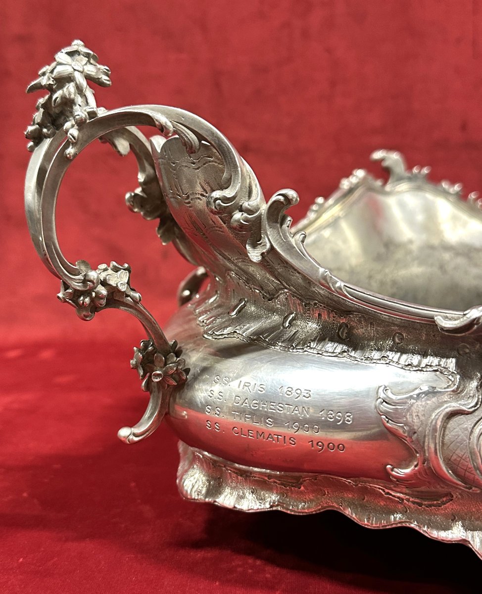 Jardinière en Argent Massif de style Louis XV 2.3kg-photo-2