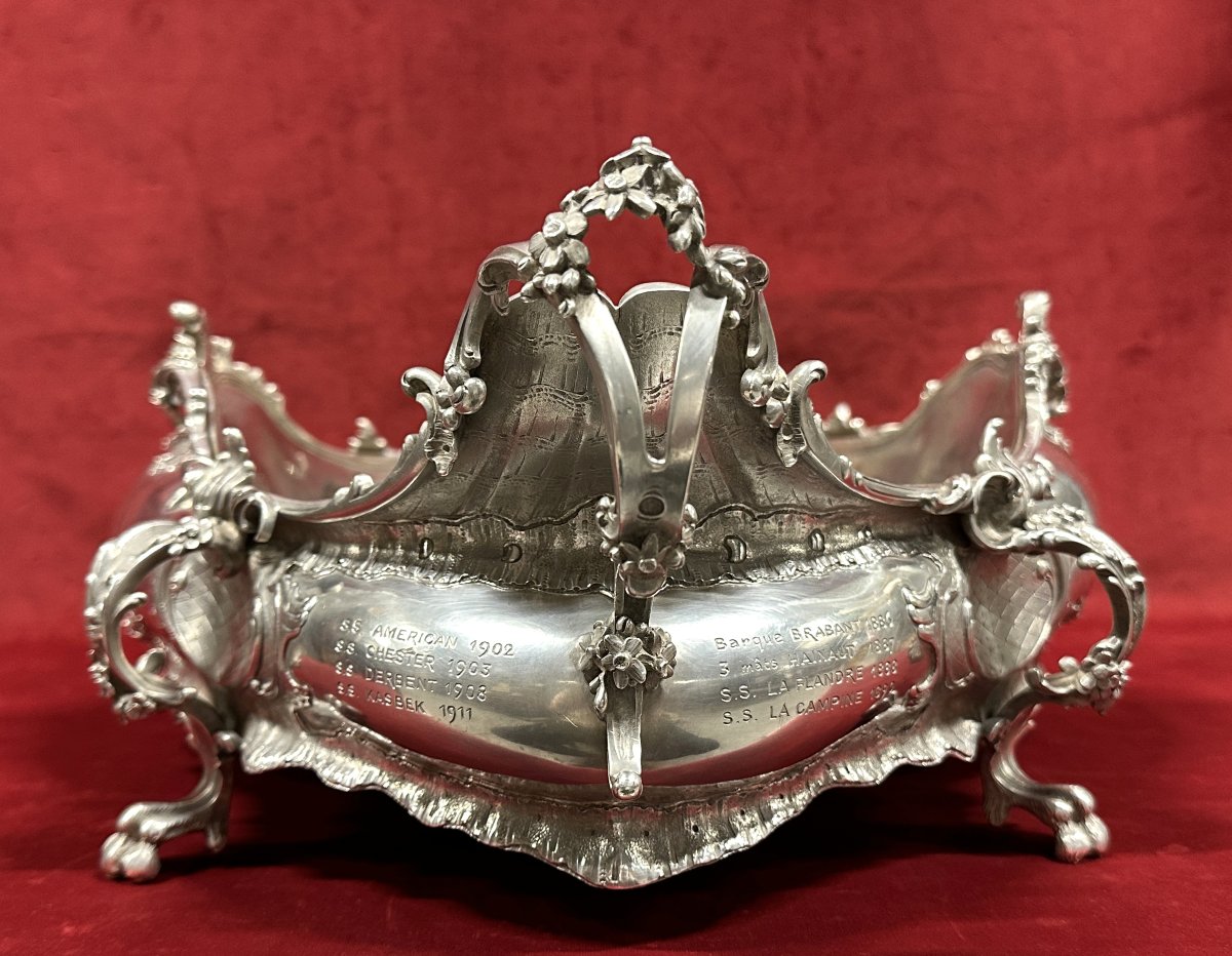 Jardinière en Argent Massif de style Louis XV 2.3kg-photo-5