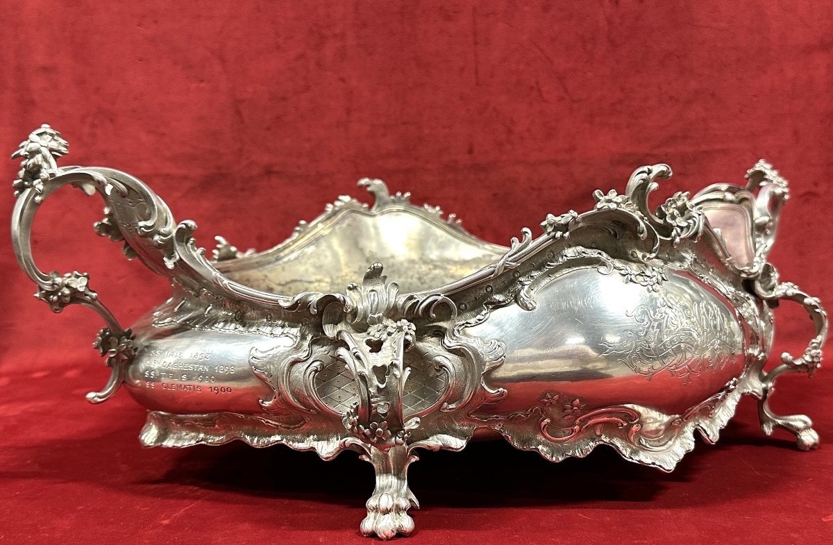 Jardinière en Argent Massif de style Louis XV 2.3kg-photo-6