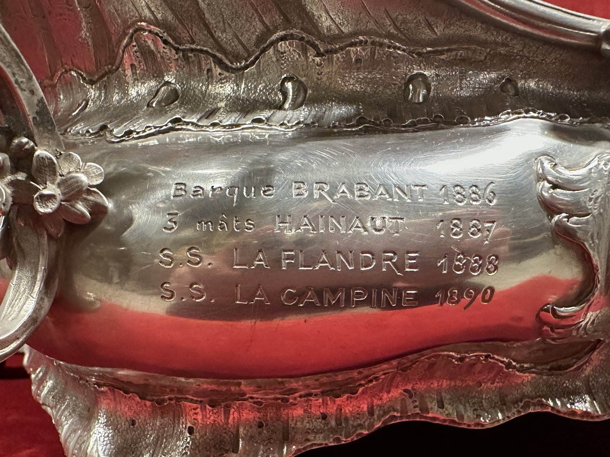 Jardinière en Argent Massif de style Louis XV 2.3kg-photo-2