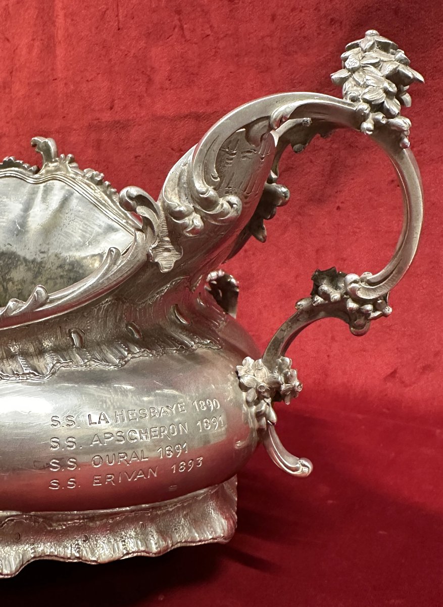 Jardinière en Argent Massif de style Louis XV 2.3kg-photo-3