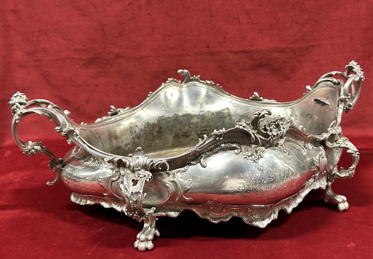 Jardinière en Argent Massif de style Louis XV 2.3kg